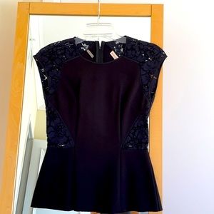 Preowned Rebecca Taylor black top size 0